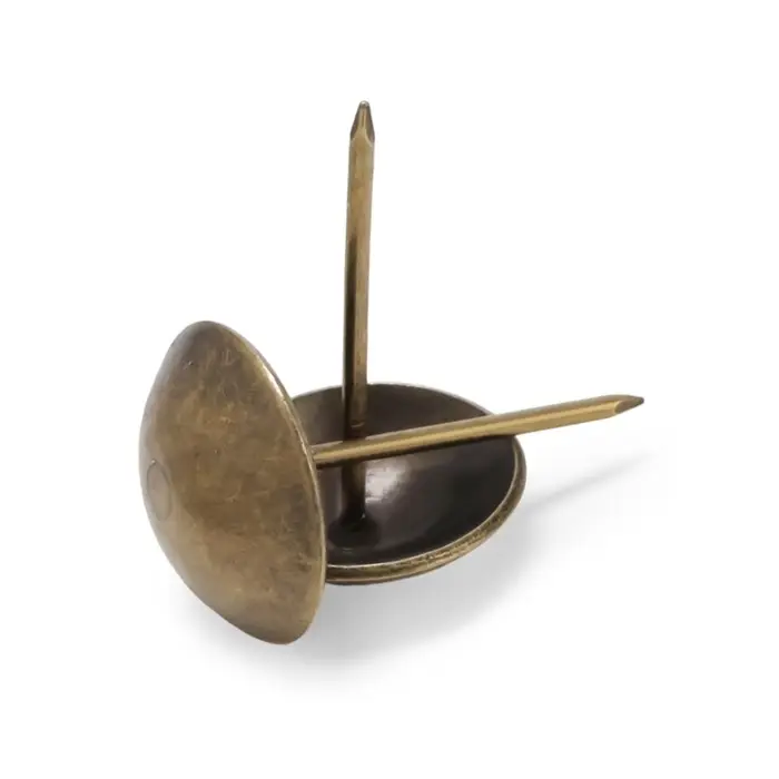 Гвозди ТУНДРА, декоративные, обивочные, 25&times;39 мм, бронза, 100 шт.