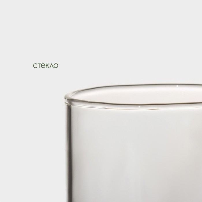 Банка стеклянная для хранения сыпучих продуктов BellaTenero &laquo;Эко&raquo;, 200 мл, 5,5&times;10,5 см, с бамбуковой крышкой