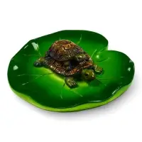 Садовая фигура из полистоуна &laquo;Черепашки&raquo;, 10&times;11&times;6 см, плавающая