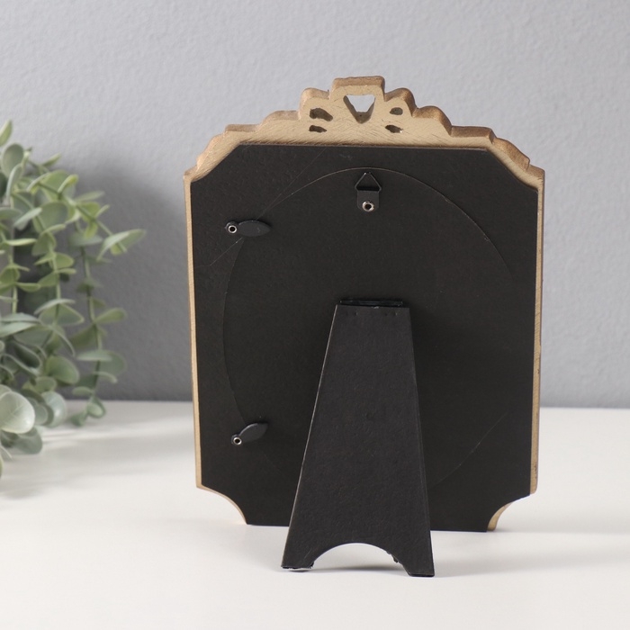 Фоторамка полистоун 13х18 см "Бант и цветочные орнаменты" 2х16,5х23,5 см