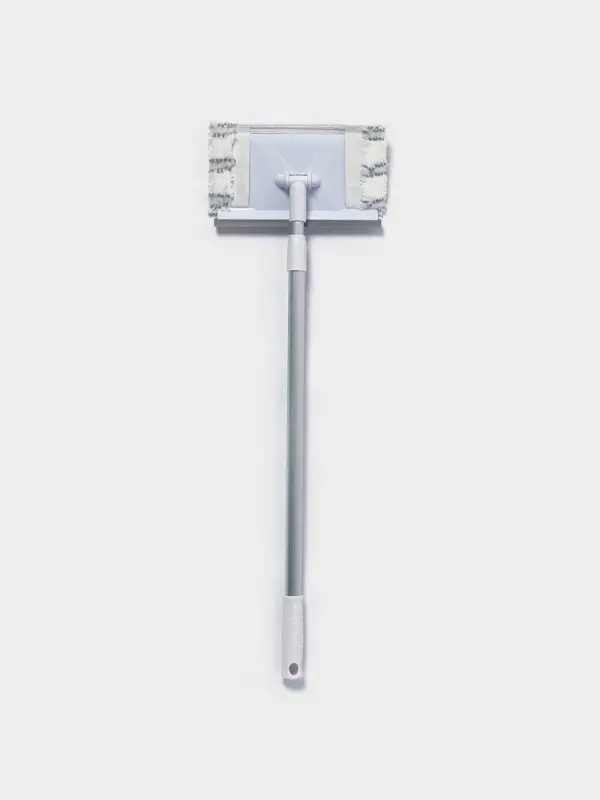 Щётка для окон, телескопическая алюминиевая ручка 59(103) см, водосгон 20.5 см, насадка из микрофибры 20.5&times;12 см