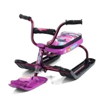 Снегокат &laquo;Ника-джамп&raquo; slalom, бордовый, сиреневый, СНД1/SL Nika Kids