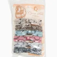 Заколка-автомат для волос "Велия" сияние, 9 см, микс