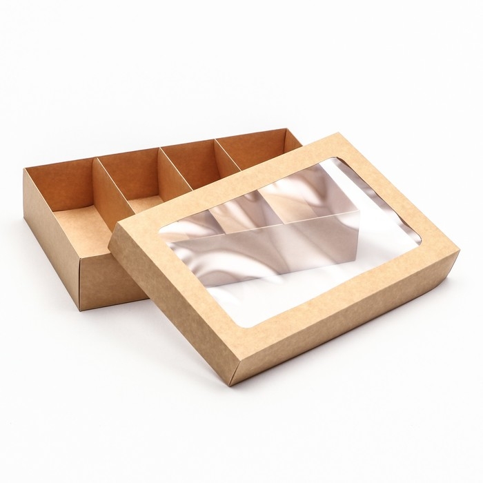 Коробка для макарун, с ложементом, крафт 26,5 х 16,5 х 5,5 см Коробка для макарун, с ложементом, крафт 26,5 х 16,5 х 5,5 см