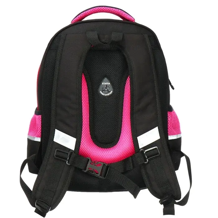 Рюкзак школьный, 40×33×19 см, эргономичная спинка, Stavia «Аниме», чёрный/фиолетовый Рюкзак школьный, 40×33×19 см, эргономичная спинка, Stavia «Аниме», чёрный/фиолетовый