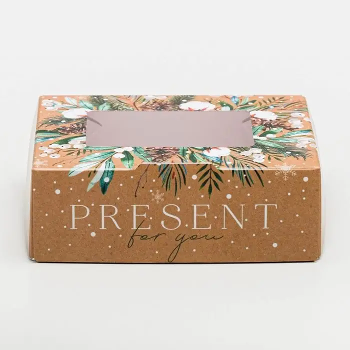 Коробка складная «Present», 10 х 8 х 3.5 см