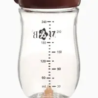 Бутылочка для кормления, антиколиковая, боросиликатное стекло, 240 мл M&B