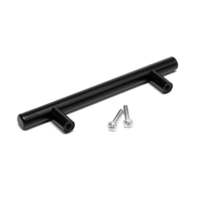 Ручка-рейлинг CAPPIO FRIDA, нержавеющая сталь, d=12 мм, м/о 96 мм, цвет черный