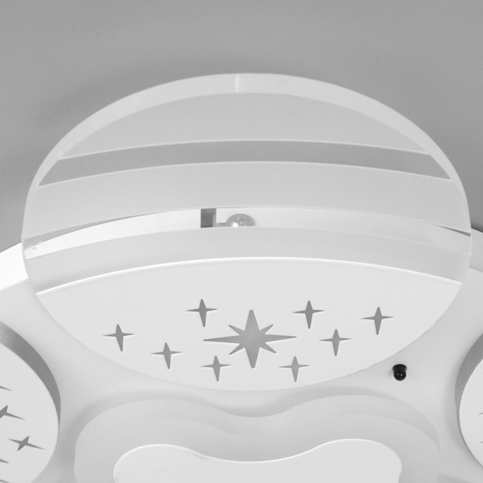 Люстра с ПДУ "Косм BayerLuxо" 7хLED 60Вт белый 55х55х10 см BayerLux