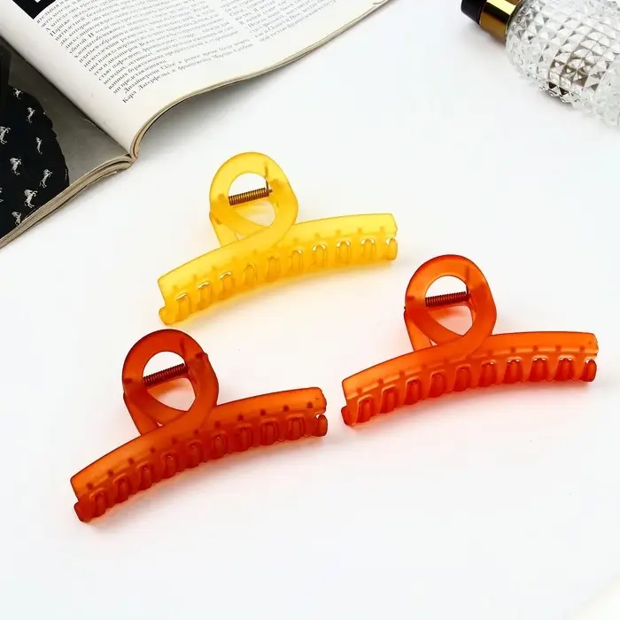 Крабик для волос «Фрида», дуга овал матовый, 11 см, МИКС Крабик для волос «Фрида», дуга овал матовый, 11 см, МИКС