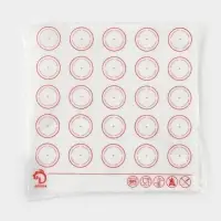 Коврик для выпечки армированный Доляна &laquo;Макарун&raquo;, силикон, 27.5&times;27.5 см, белый