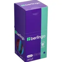 Ручка шариковая Berlingo. Starlight, синий стержень, игольчатый узел 0.7 мм, МИКС