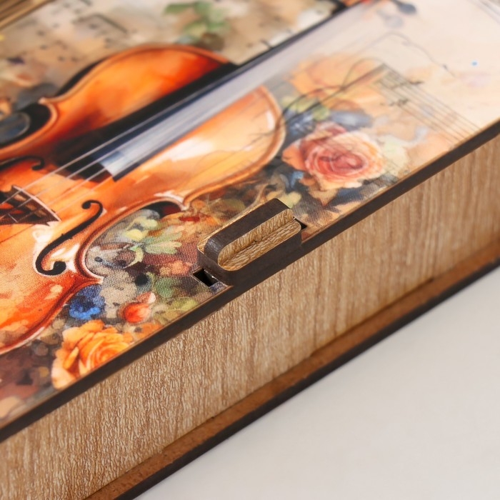 Шкатулка  Шкатулка "Скрипка" 17х8,5х3,5 см