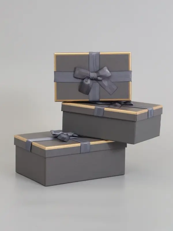 Набор подарочных коробок 3 в 1, прямоугольные 23&times;16&times;9.5 21&times;14&times;8.0 19&times;12&times;6.5 см