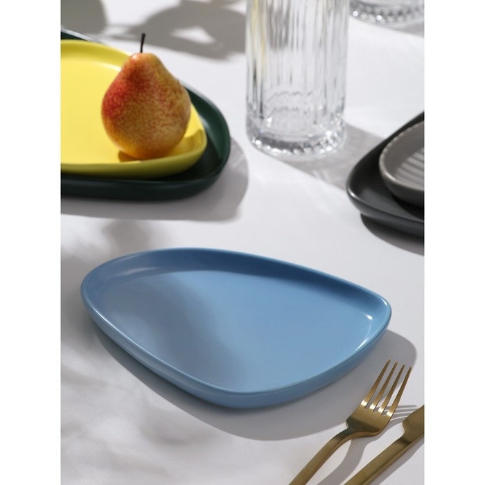 Тарелка керамическая «Синяя», 20 х 15 см Тарелка керамическая «Синяя», 20 х 15 см