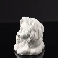 Фигура "Пони мама" 9х7х6 см, натуральный, гипс
