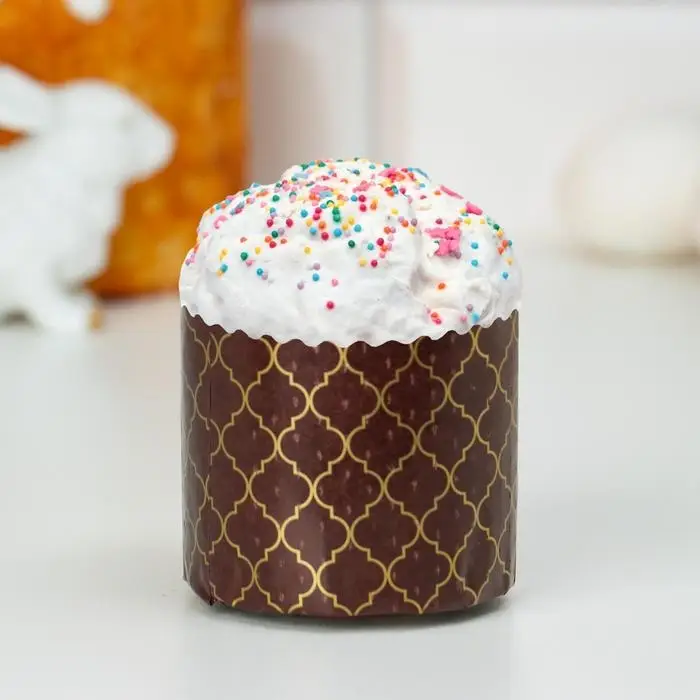 Форма бумажная для кулича «Купола», 70×60 мм Форма бумажная для кулича «Купола», 70×60 мм