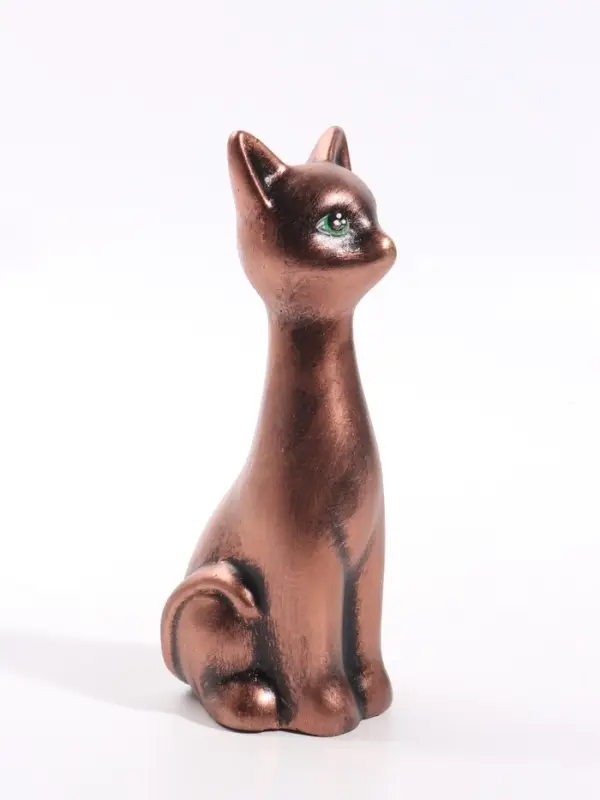 Фигурка декоративная &laquo;Кошка-Нефертити&raquo;, 6.5&times;18 см, бронза