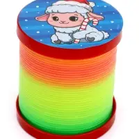 Funny toys Пружинка радуга "Веселая овечка", инфо, цвета МИКС, d.-5см
