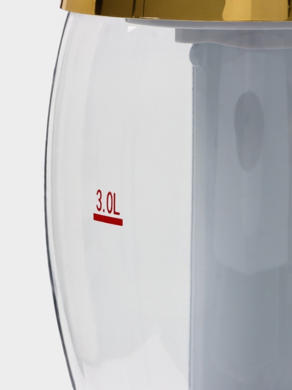 Башня пивная VaviloneDouble, 3 л, ёмкость для льда, подсветка, пластик, золотистая Башня пивная VaviloneDouble, 3 л, ёмкость для льда, подсветка, пластик, золотистая