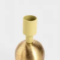 Подсвечник на 1 свечу текстурный &laquo;Олива&raquo;, с 1 сферой, 7.5&times;7.5&times;11.5 см