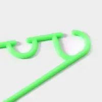 Плечики - вешалки для одежды Доляна, 26.5&times;14 см, 10 шт., детские, зелёные