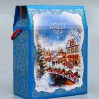Коробка подарочная новогодняя, 20×10×26.5 см