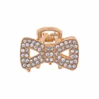 Крабик для волос &laquo;Грейс&raquo;, бант, 2.5 см, золотистый