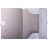 Папка для бумаг с завязками Calligrata, картон немелованный, 220 г/м&sup2;, белый, до 200 л, микс