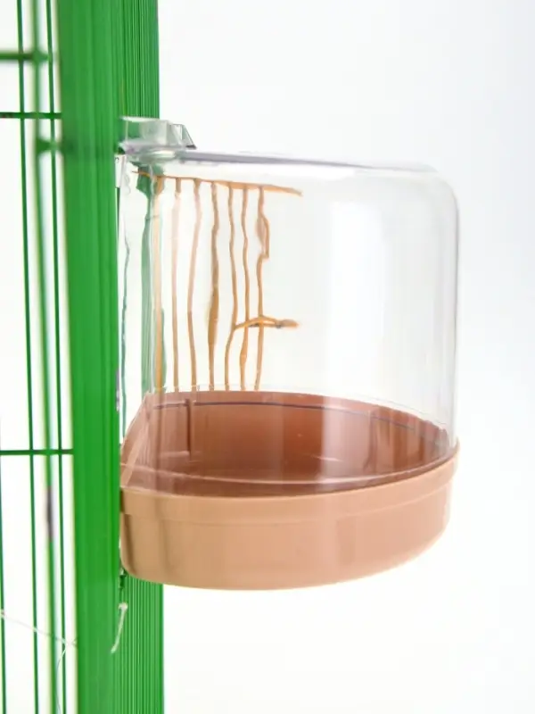 Купалка для птиц, внешняя 12&times;9&times;11 см, бежевая