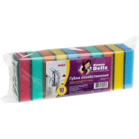 Губки для мытья посуды Миди (10 шт/уп) 80x50x25мм