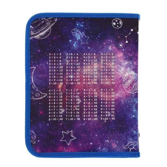 Папка для тетрадей А5, 180 х 230 х 25 мм, молния вокруг, пластиковая 0.5, ПМ-А5-04 Calligrata  Папка для тетрадей А5, 180 х 230 х 25 мм, молния вокруг, пластиковая 0.5, ПМ-А5-04 Calligrata "Ракета"