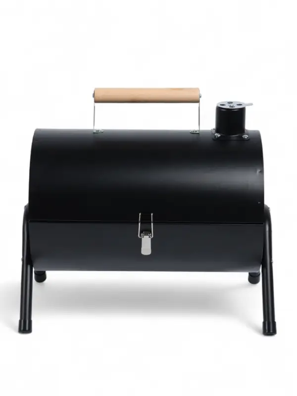 Гриль коптильня, 38×25×35 см, чёрная