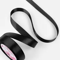 Лента атласная, 20 мм, 23&plusmn;1 м, чёрная №39