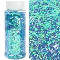 Конфетти «Шестиугольники» голубые, перламутр, 0.3 см, 90 г Конфетти «Шестиугольники» голубые, перламутр, 0.3 см, 90 г