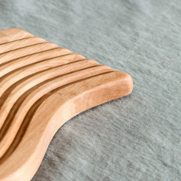 Доска разделочная для подачи и сервировки Adelica «Волна», 31×15×1,8 см, берёза Доска разделочная для подачи и сервировки Adelica «Волна», 31×15×1,8 см, берёза