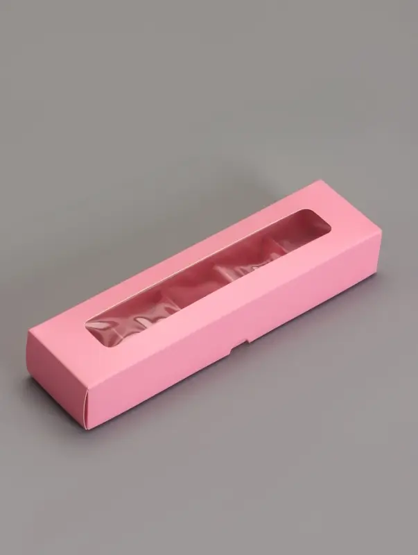 Коробка для 5 конфет, розовый, 22&times;5.5&times;3.5 см