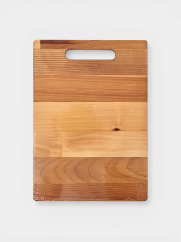 Доска разделочная, пропитана маслом, береза, 25х18х1,8/1,6 см