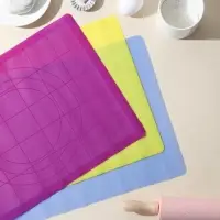 Коврик для выпечки и раскатки теста с разметкой Доляна &laquo;Буссен&raquo;, силикон, 38&times;28 см, МИКС