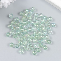 Бусины для творчества пластик "Мыльный пузырь зелёный" набор 20 гр 0,8х0,8х0,8 см
