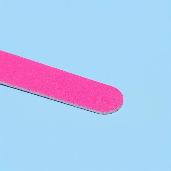 Набор пилок для ногтей на деревянной основе, форма прямая, 200/200 грит, 10 см, 10 шт., МИКС