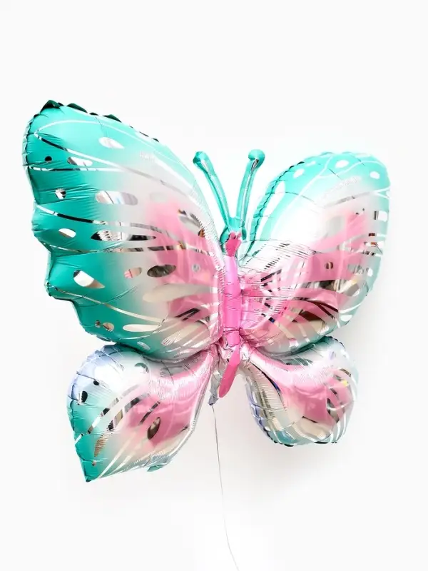 Воздушные шары фольгированные, &laquo;Разноцветные бабочки&raquo;, набор  3 шт