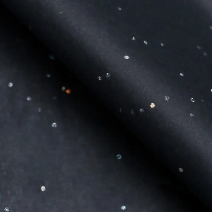 Бумага упаковочная тишью, «Конфетти», чёрная, 50×66 см Бумага упаковочная тишью, «Конфетти», чёрная, 50×66 см