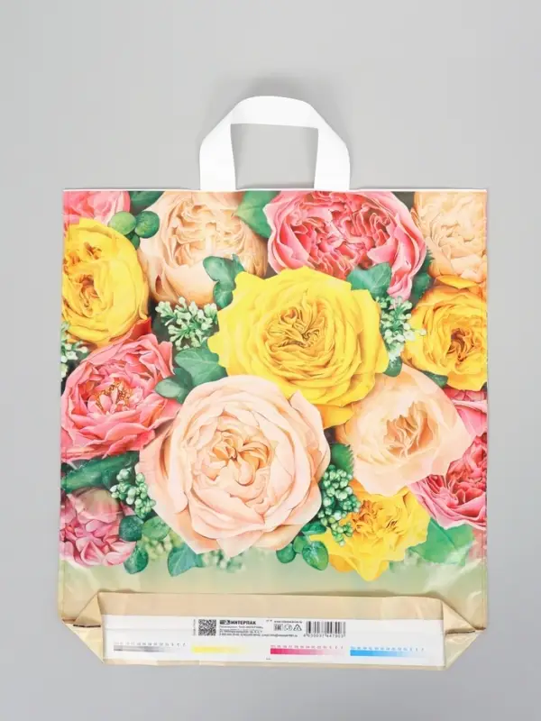 Пакет "Пунш", полиэтиленовый с петлевой ручкой, 38х42 см, 40 мкм