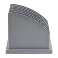 Лоток-сортер для журналов и бумаг сборный, 6 отделений, серый