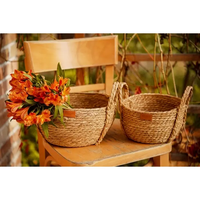 Корзины для хранения SL Home, плетёные, ручной работы, 2 шт.: 22&times;21&times;20 см, 27&times;24&times;22 см