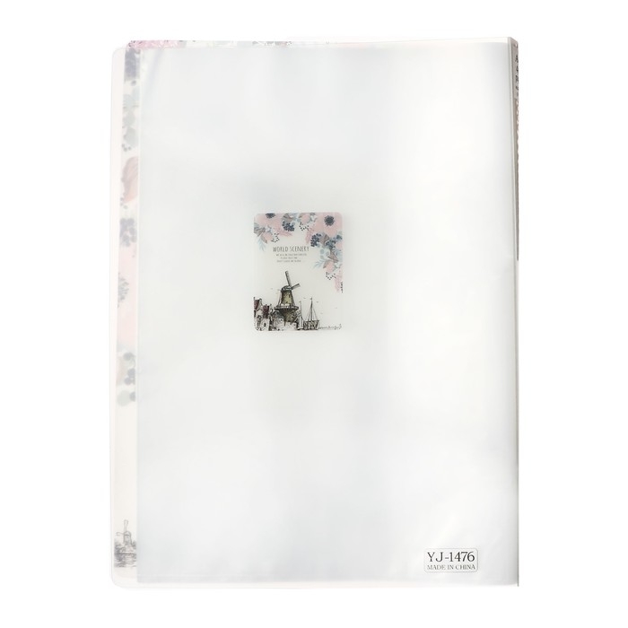 Папка формат А4, с 40 прозрачными файлами Папка формат А4, с 40 прозрачными файлами "Город", МИКС