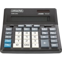 Калькулятор настольный Attache CDB1201-BK 12-разрядный черный 205x155x35 мм