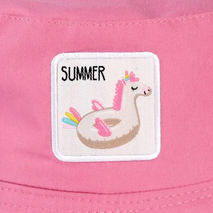 Панама детская для девочки «Единорог», цвет розовый, р-р 54