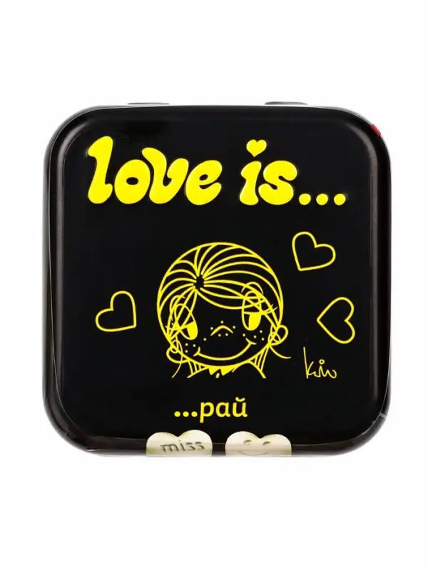 Освежающие конфеты Love is, в форме сердца, со вкусом морской соли и лимона, 20 г